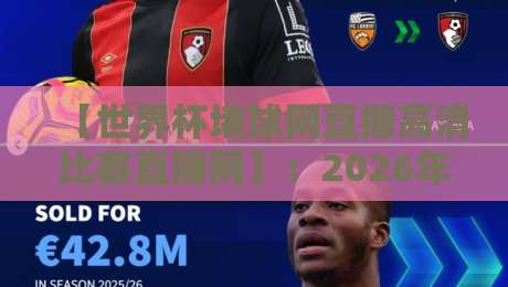 【世界杯堵球网直播高清比赛直播网】：2026年观赛新体验，高清直播让你身临其境