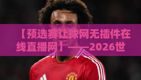 【预选赛让球网无插件在线直播网】——2026世预赛观赛新姿势，球迷必看！