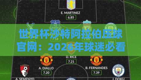 世界杯沙特阿拉伯压球官网:2026年球迷必看的几个关键点