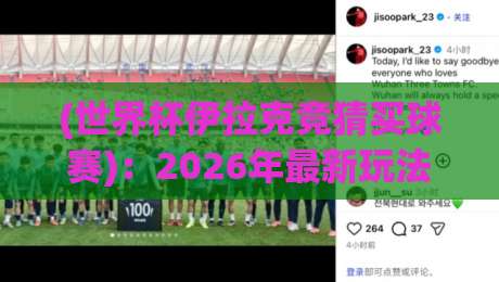 (世界杯伊拉克竞猜买球赛)：2026年最新玩法与避坑指南