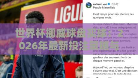 世界杯挪威球盘买球:2026年最新投注策略与风险提示