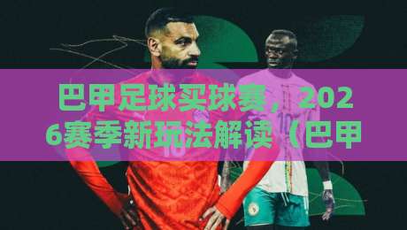 巴甲足球买球赛，2026赛季新玩法解读（巴甲足球买球赛）全攻略